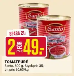 ÖoB SANTO Tomatpuré erbjuda