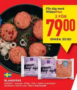 Willys BLANDFÄRS erbjuda