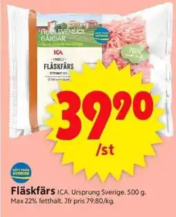 ICA Supermarket Fläskfärs erbjuda