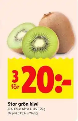 ICA Supermarket STOR GRÖN KIWI erbjuda