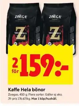 ICA Supermarket KAFFE HELA BÖNOR erbjuda