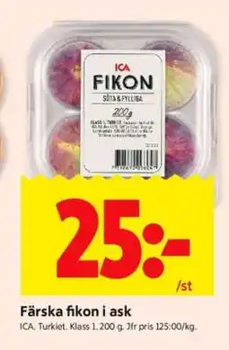 ICA Supermarket Färska fikon i ask erbjuda