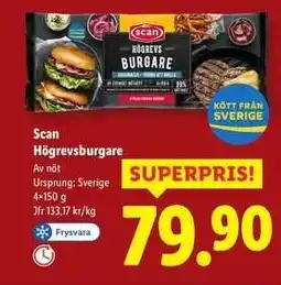 Lidl Scan högrevsburgare erbjuda