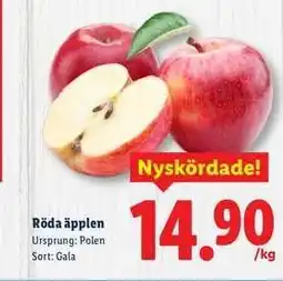 Lidl Röda äpplen erbjuda