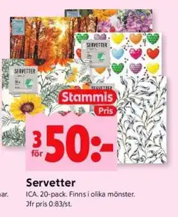 ICA Supermarket Servetter erbjuda