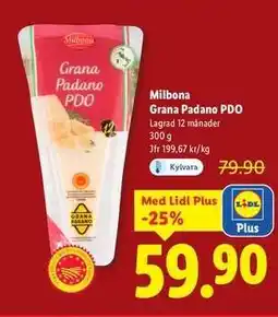Lidl Milbona Grana Padano PDO erbjuda