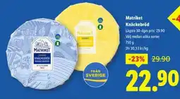 Lidl Matriket Knäckebröd erbjuda