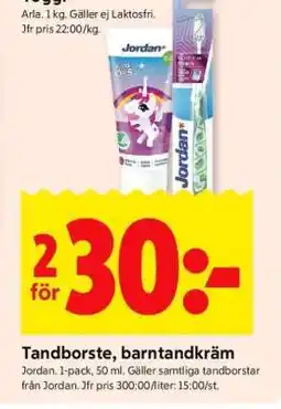 ICA Supermarket Tandborste, Barntandkräm erbjuda