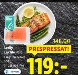 Lidl Leröy Laxfilé i bit erbjuda