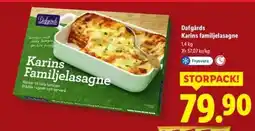 Lidl Dafgårds Karins familjelasagne erbjuda