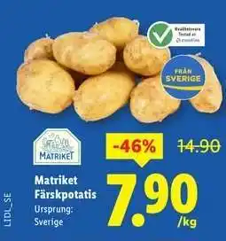 Lidl Matriket Färskpotatis erbjuda