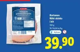 Lidl KARTANON Rökt skinka i bit erbjuda