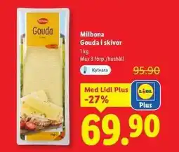 Lidl Milbona Gouda i skivor erbjuda