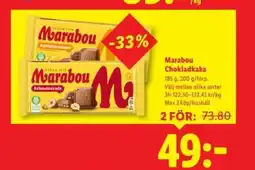 Lidl Marabou chokladkaka erbjuda