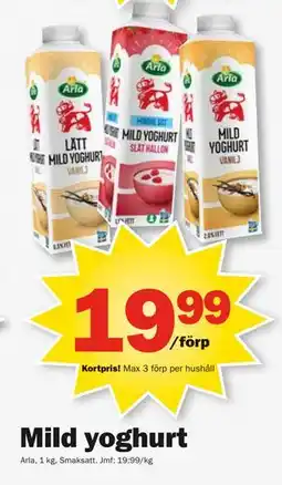 Pekås Mild yoghurt, Medlemspris erbjuda