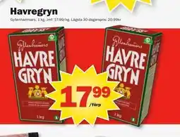 Pekås Havregryn, SEK 17.99 erbjuda