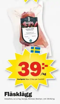 Pekås Fläsklägg, Medlemspris erbjuda