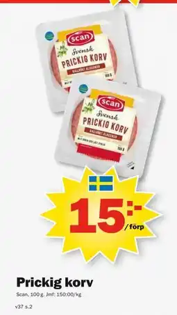 Pekås Prickig korv, SEK 15 erbjuda