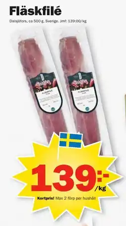 Pekås Fläskfilé, Medlemspris erbjuda