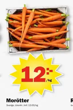 Pekås Morötter, SEK 12 erbjuda