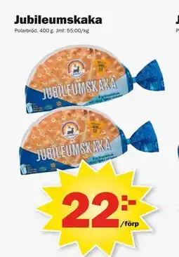 Pekås Jubileumskaka, SEK 22 erbjuda