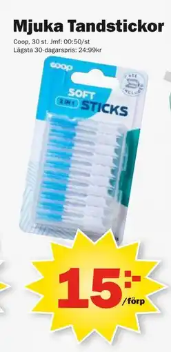 Pekås Mjuka Tandstickor, SEK 15 erbjuda