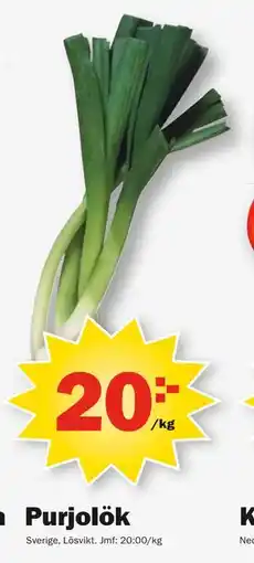 Pekås Purjolök, SEK 20 erbjuda