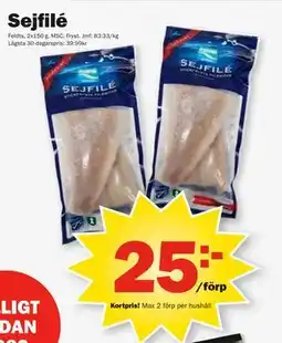 Pekås Sejfilé, Medlemspris erbjuda