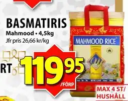 Matvärlden Tensta BASMATIRIS, SEK 119.95 erbjuda