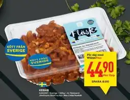 Willys KEBAB, Medlemspris erbjuda