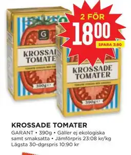 Willys KROSSADE TOMATER, SEK 18 erbjuda