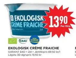 Willys EKOLOGISK CRÈME FRAICHE, SEK 13.9 erbjuda