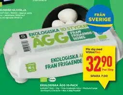 Willys EKOLOGISKA ÄGG 10-PACK, Medlemspris erbjuda