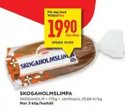 Willys Hemma SKOGAHOLMSLIMPA, Medlemspris erbjuda