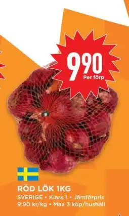 Willys Hemma RÖD LÖK 1KG, SEK 9.9 erbjuda
