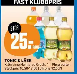 ÖoB TONIC & LÄSK, Medlemspris erbjuda