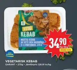Willys VEGETARISK KEBAB, SEK 34.9 erbjuda