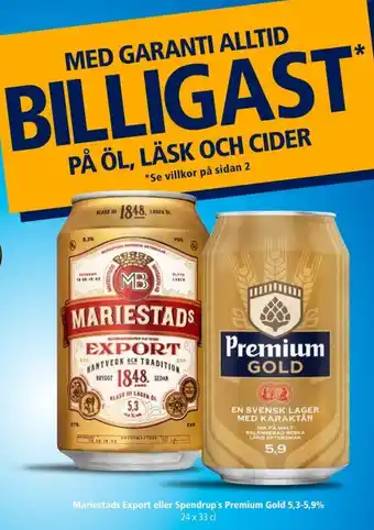 Border Shop Spendrups Premium Gold Imageannons erbjuda