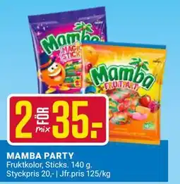 ÖoB MAMBA PARTY, SEK 35 erbjuda