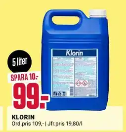 ÖoB KLORIN, SEK 99 erbjuda