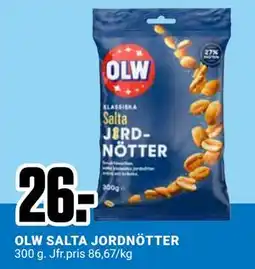 ÖoB OLW SALTA JORDNÖTTER, SEK 26 erbjuda