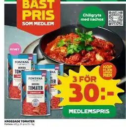 Coop Daglivs KROSSADE TOMATER, Medlemspris erbjuda