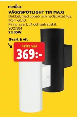 Jem&Fix VÄGGSPOTLIGHT TIN MAXI, SEK 369 erbjuda