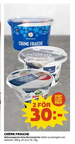 Coop Daglivs CRÈME FRAICHE, SEK 30 erbjuda