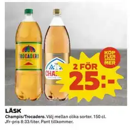Coop Daglivs LÄSK, SEK 25 erbjuda