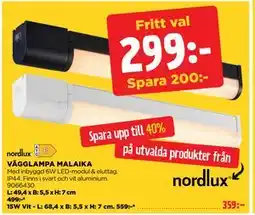 Jem&Fix VÄGGLAMPA MALAIKA, SEK 299 erbjuda
