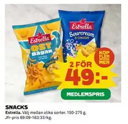 Coop Daglivs SNACKS, Medlemspris erbjuda