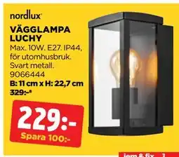 Jem&Fix VÄGGLAMPA LUCHY, SEK 229 erbjuda