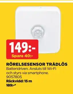 Jem&Fix RÖRELSESENSOR TRÅDLÖS, SEK 149 erbjuda