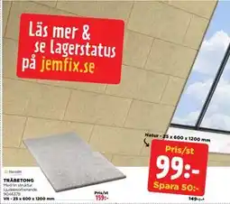 Jem&Fix TRÄBETONG erbjuda